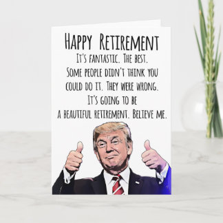 Funny Trump Retirement Card – MAGA Political Humor