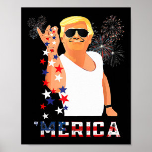 Funny Trump Salt Merica Freedom 4th Of July Gifts Poster