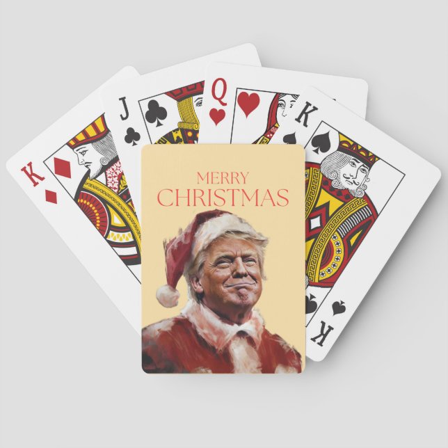 Funny Trump Santa Claus Christmas Card (Back)
