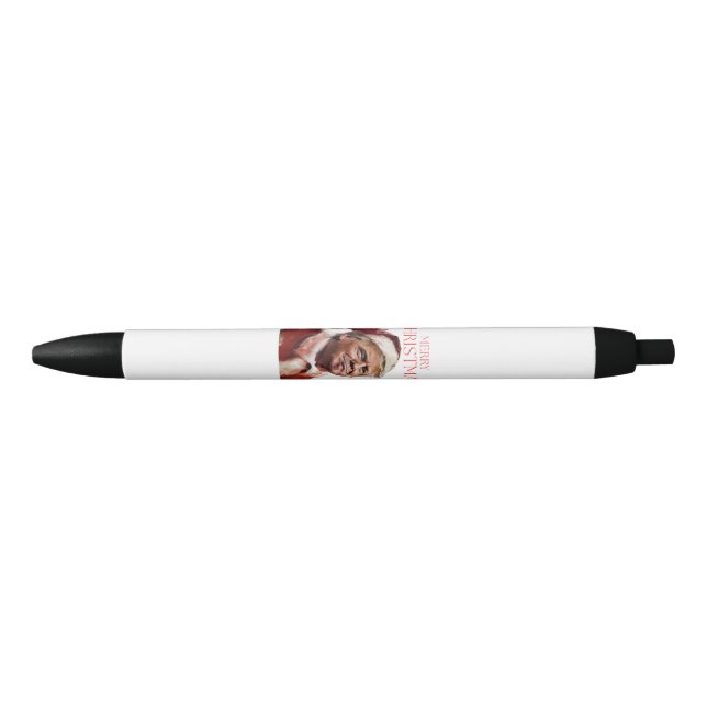 Funny Trump Santa Claus Christmas Card Pen (Front)