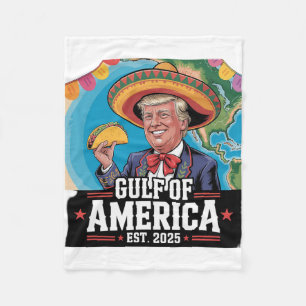 Funny Trump Shirt America's Gulf Est 2025 Trump Me Fleece Blanket