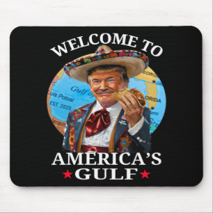 Funny Trump Shirt America's Gulf Est 2025 Trump Me Mouse Pad