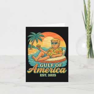 Funny Trump Shirt Gulf Of Us America Est 2025 1 Card