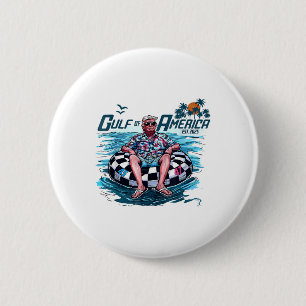 Funny Trump Shirt Gulf Of Us America Est 2025  Button