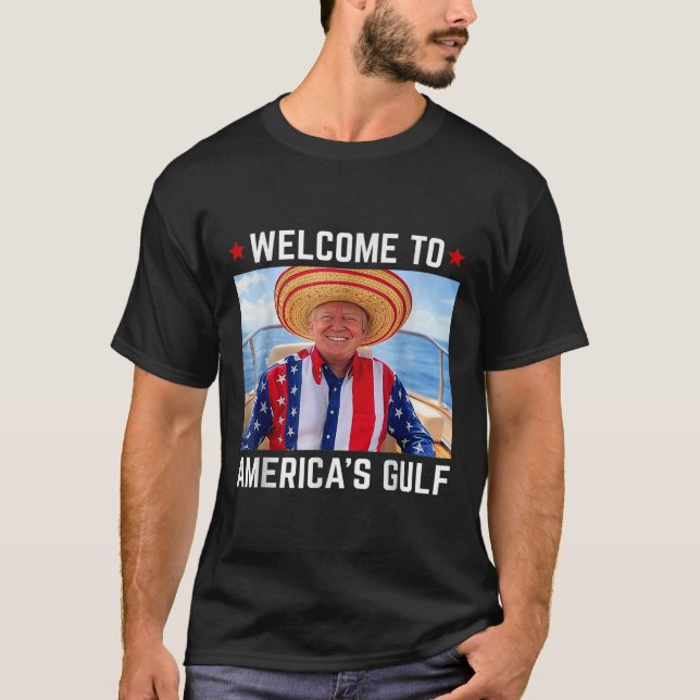 Funny Trump Shirt Gulf Of Us America Trump America (Front)