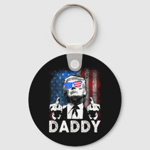 Funny Trump Shirts Daddy's Home For Men And Women  Keychain