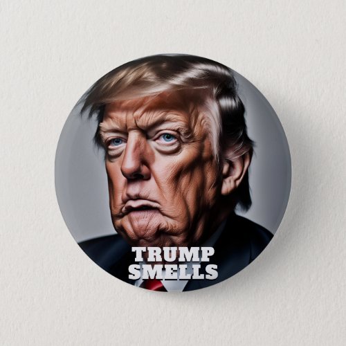 Funny Trump Smells Button