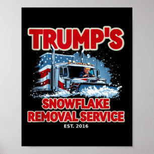 Funny Trump Snowflake Removal 2024 Election Hilari Poster