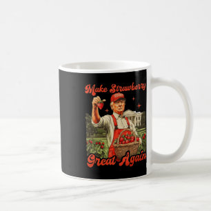 Funny Trump Strawberry Season Make Strawberry Grea Coffee Mug