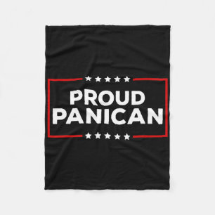 Funny Trump Tariffs Proud Panican _1 Fleece Blanket