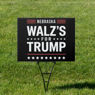 Funny Trump Vance Walz's For Trump Nebraska Sign