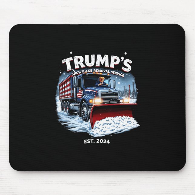 Funny Trump Victory Snowflake Removal Service Trum Mouse Pad (Front)