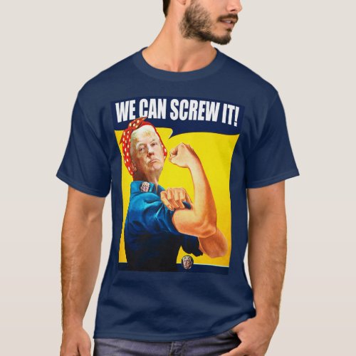 Funny Trump Vintage Poster We Can Do It Remake T_Shirt