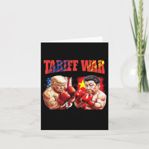 Funny Trump Vs Xi Jinping Boxing Boxing Match  Card