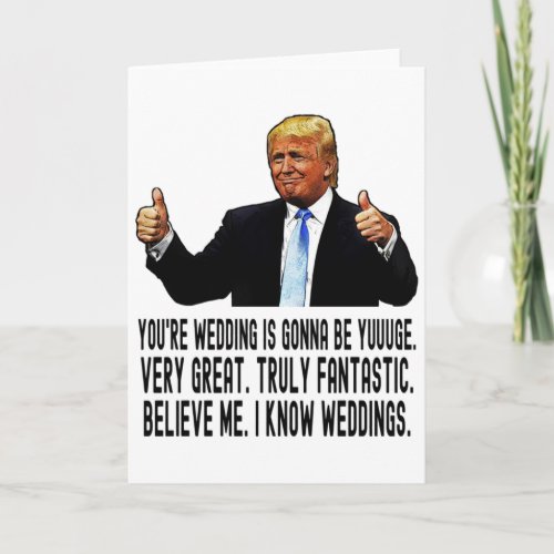 Funny Trump Wedding Card Funny Wedding Card