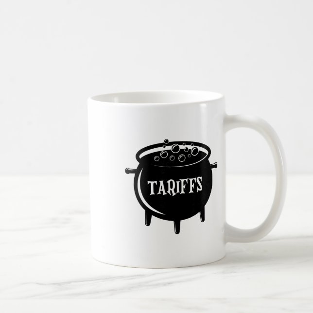 Funny Trump - Witch Cauldron Tariffs  Coffee Mug (Right)