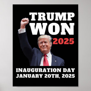 Funny Trump Won 2025 Inauguration Day Team Republi Poster