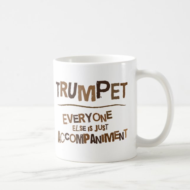 Funny Trumpet Gift Coffee Mug (Right)