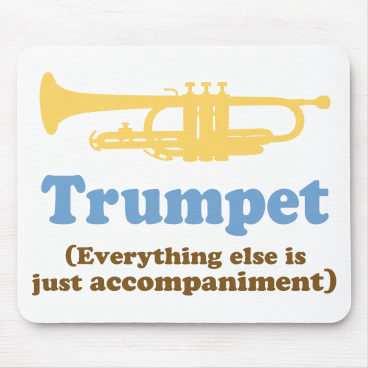 Funny Trumpet Joke Mouse Pad Zazzle