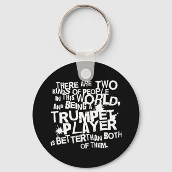 Funny Trumpet Joke Music Gift Keychain by madconductor at Zazzle
