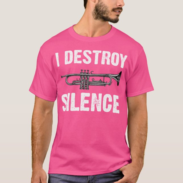 Funny Trumpet Player Art For Men Women Trumpeter O T-Shirt (Front)