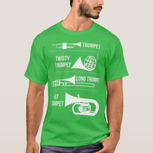 Funny Trumpet Player Gifts Musical Instrument Trum T_Shirt