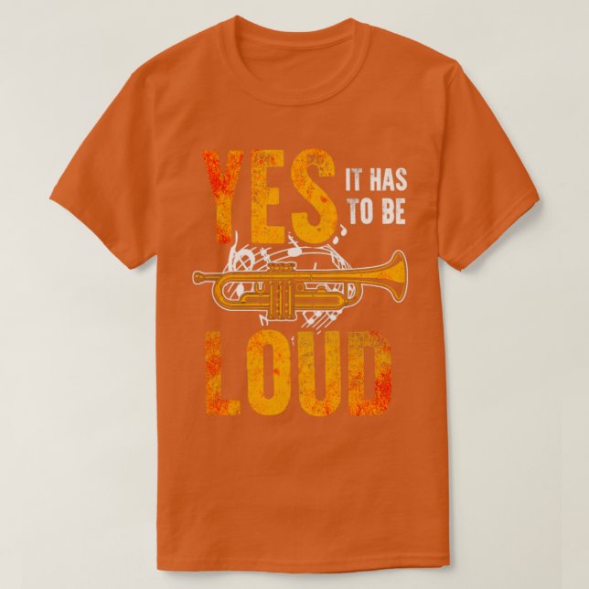 Funny Trumpet T-Shirt (Design Front)