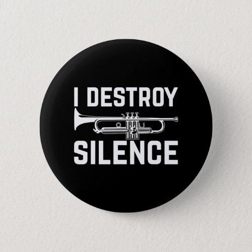 Funny Trumpeter Musical Instrument Trumpet Button