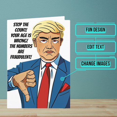 Funny Trumpisms Fraudulent Count Card