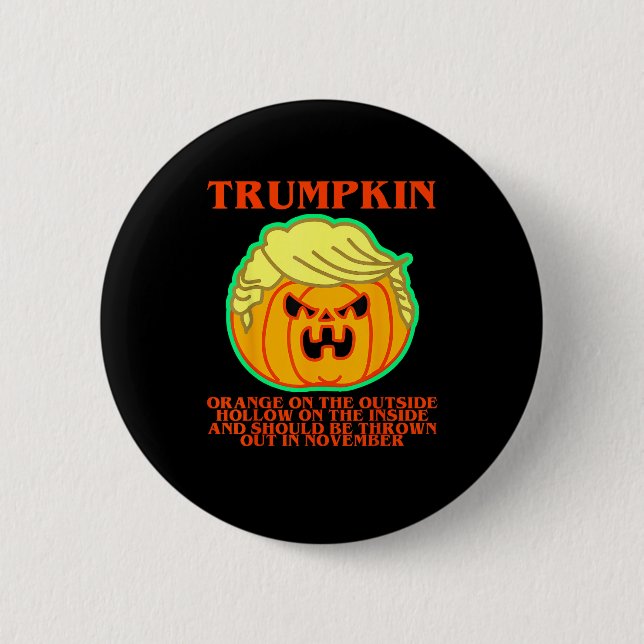Funny Trumpkin Button (Front)