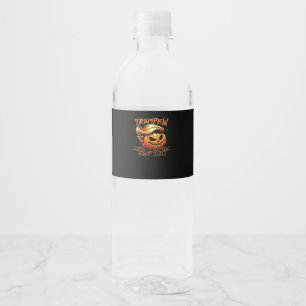 Funny Trumpkin Classic Water Bottle Label