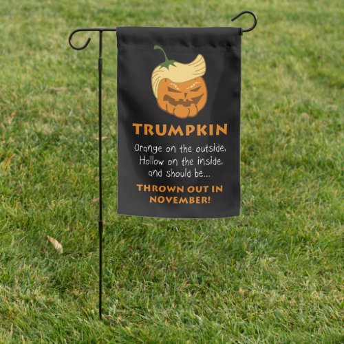 Funny Trumpkin Trump Halloween Garden Flag