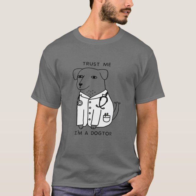 Funny Trust Me I’M A Dogtor Dr Brad Robinson T-Shirt (Front)