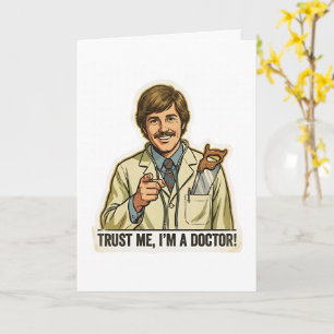 Funny Trust Me I'm A Doctor Hand Saw Pocket Meme Card