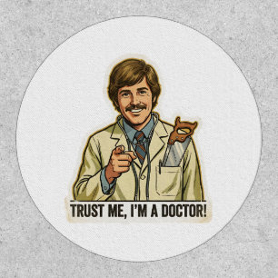 Funny Trust Me I'm A Doctor Hand Saw Pocket Meme Patch