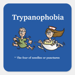 Funny Trypanophobia (Fear of Needles) Stickers