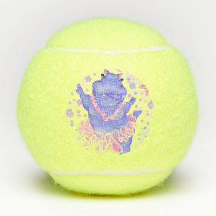Funny TTennis Balls Ballerina Hippo Ballet Dancer