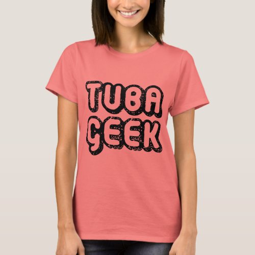 Funny Tuba Geek Retro T_Shirt
