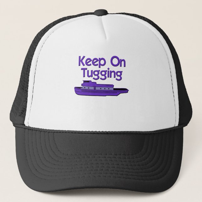 funny tugboat trucker hat (Front)