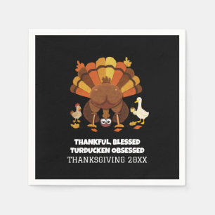 Funny Turducken Thanksgiving Napkins