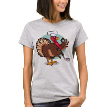 Funny Turkey Chef Vintage Cartoon