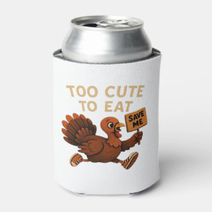 Funny Turkey Escape Oversized T-Shirt.png Can Cooler