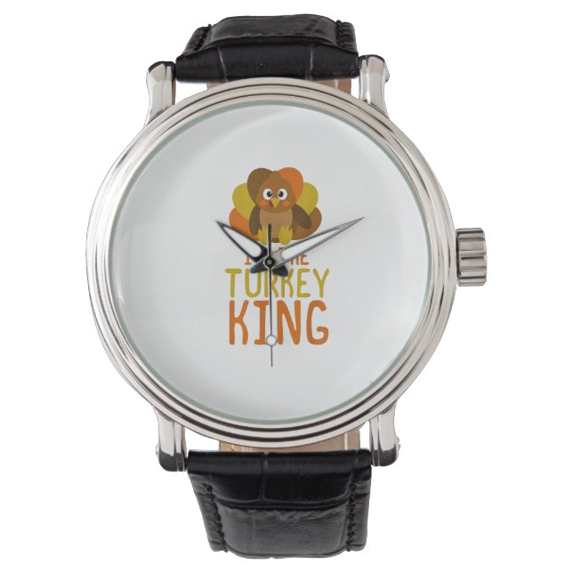 Funny Turkey Family Matching Thanksgiving  Watch (Front)