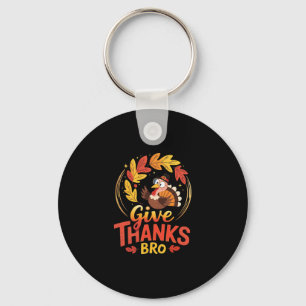 Funny Turkey For Men And Women And Kids. Thanksgiv Keychain