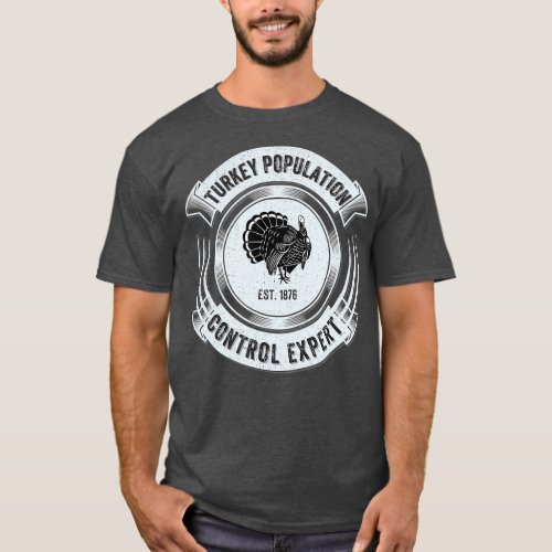 Funny Turkey Hunting Legend Hunter  Fathers Gift T_Shirt