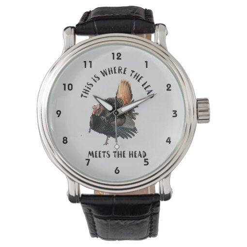 Funny Turkey Hunting Quote Men's Watch Zazzle