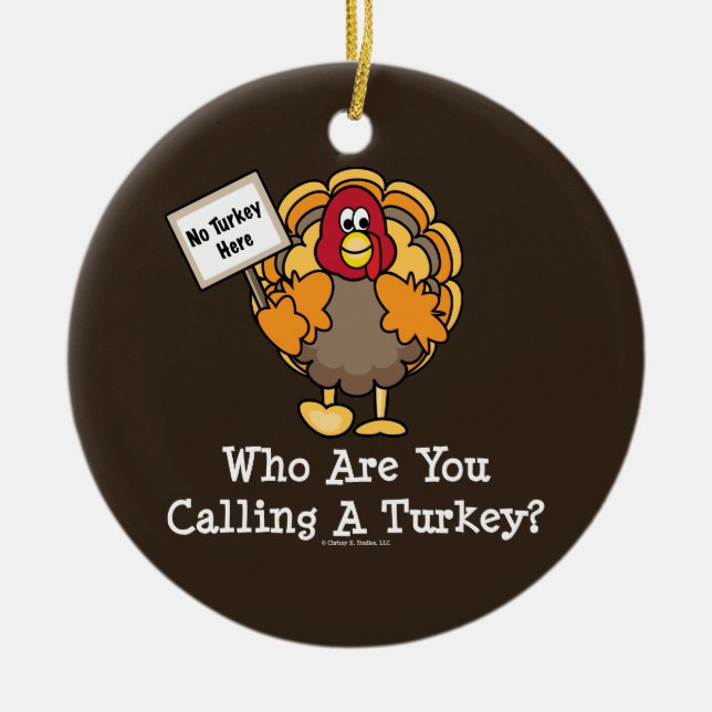 Funny Turkey Ornament (Front)