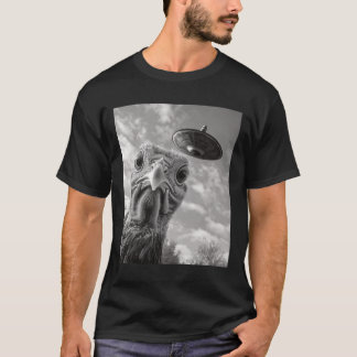 Funny Turkey Selfie Ufo Thanksgiving T-Shirt