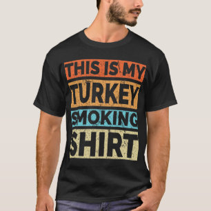 Funny Turkey Smoking BBQ Shirt for Thanksgiving 