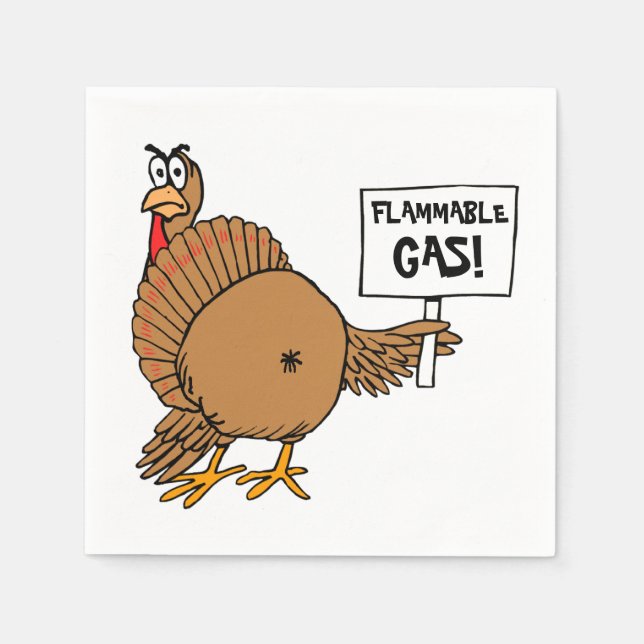 Funny Turkey T-shirts Napkins (Front)